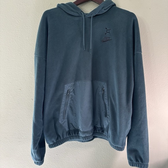 Nike Sportswear Tech Fleece Oversized Hoodie Men's  Size Medium FB8388-328 Green - Picture 1 of 8